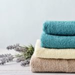 Stack of bath towels